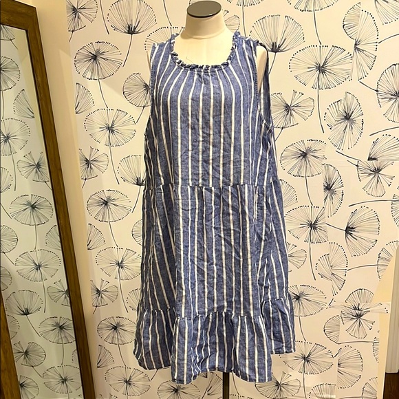 beachlunchlounge Dresses & Skirts - Beachlunchlounge  Striped Sleeveless Dress XL